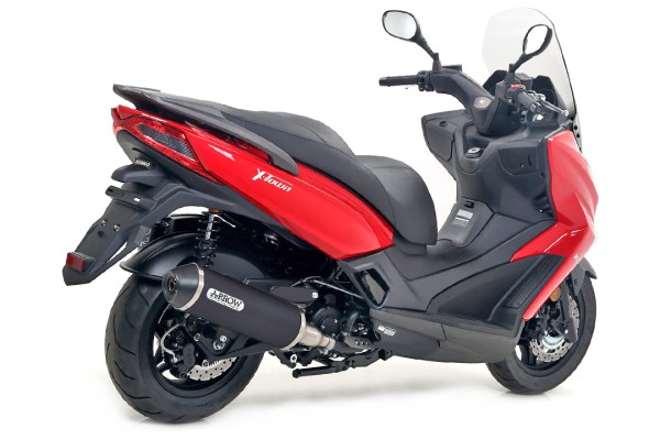 ARROW Auspuff DARK URBAN für Kymco X-Town 300 2016-, Aluminium schwarz (Nur mit ARROW Zwischenrohr)