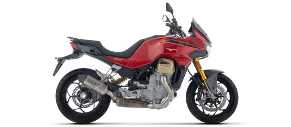 Échappement ARROW INDY RACE EVO en titane avec embout en carbone pour Moto Guzzi V 100 Mandello / Stelvio (25-)