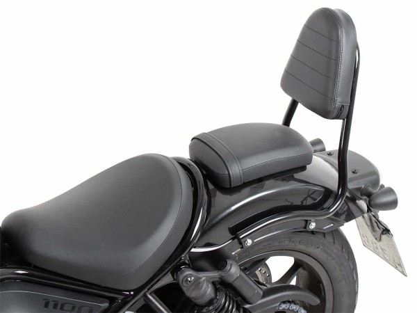 Sissybar noir sans porte-bagages (version tubulaire) pour Honda CMX 1100 Rebel /DCT /SE (25-)