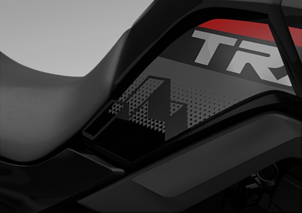 Protecteurs de réservoir latéraux noirs pour Honda XL 750 Transalp (25-) Original