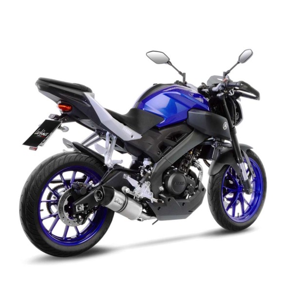 Système complet LeoVince LV One Evo pour Yamaha MT-125 /YZF-R 125, argent, homologation E