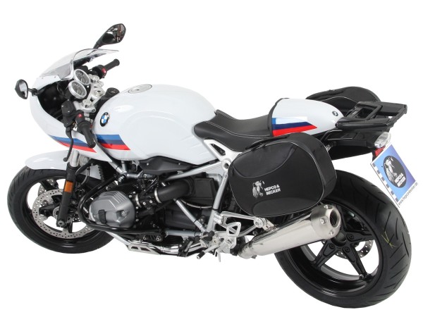 Supports latéraux C-Bow noirs pour BMW R nineT Racer (17-20) Hepco & Becker