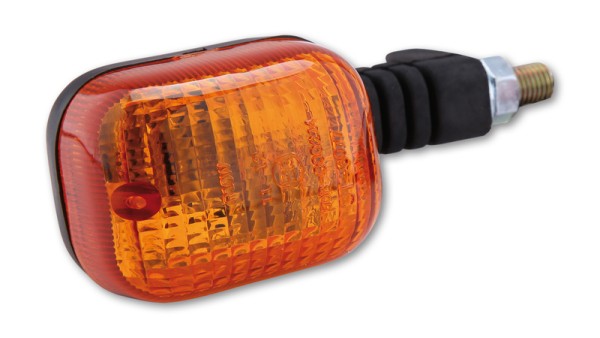 HIGHSIDER Smart Duc-Style Boîtier de clignotant noir / Lentille orange (pièce), avant gauche & Hi
