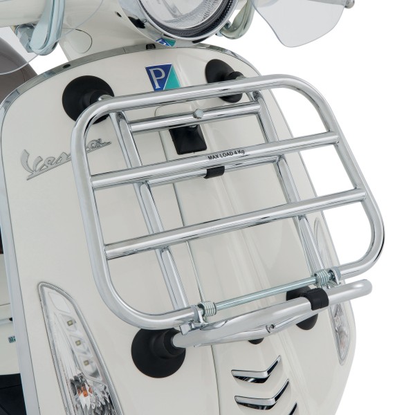 Porte-bagages avant pliable Vespa Primavera / Sprint - chrome