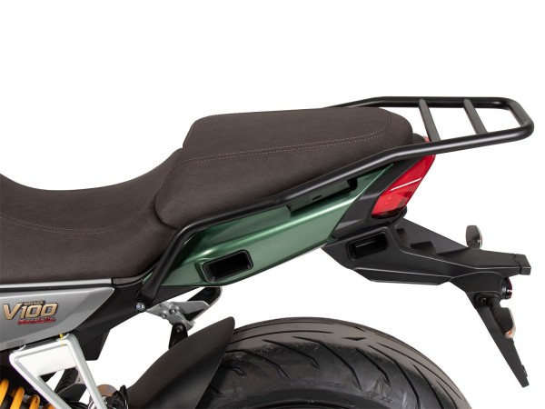 Porte-bagages tubulaire noir pour Moto Guzzi V100 Mandello Hepco & Becker