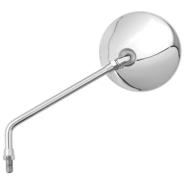 V PARTS Rétroviseur d'extrémité de guidon droit universel M10/125 - Chrome (1pc)