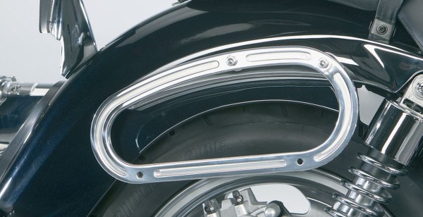 Porte-sacoches en aluminium brossé VN1600 Classic 2007 Original Kawasaki