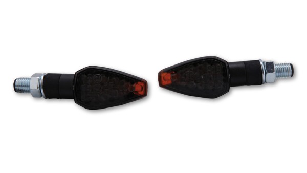 HIGHSIDER Smart Peak LED Clignotants boîtier noir / lentille gris fumée (paire), avant & arrière