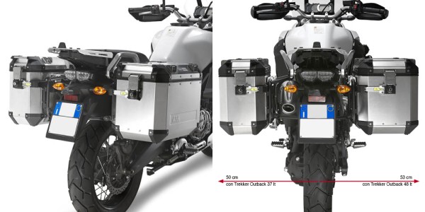 Support de valises latérales pour Yamaha XT1200Z Super Tenere (année 10-18) / XT1200ZE Super Tenere (année 14-18) Or