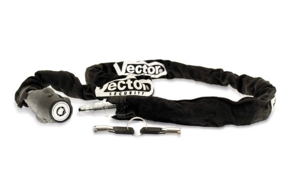 VECTOR Sécurité pour casque + antivol à chaîne, 1.20m