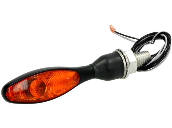 Clignotant Kellermann, Micro 1000 halogène, acier, halogène, HR/HL, 12 V, 6 W, noir satiné