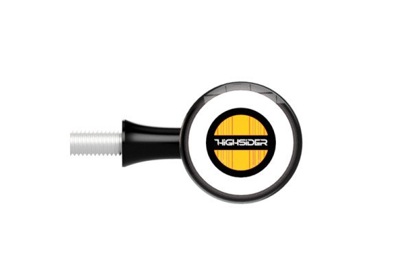 HIGHSIDER pro Rocket Bullet LED clignotant/feu de position noir/teinté 2in1, homologué E (paire)