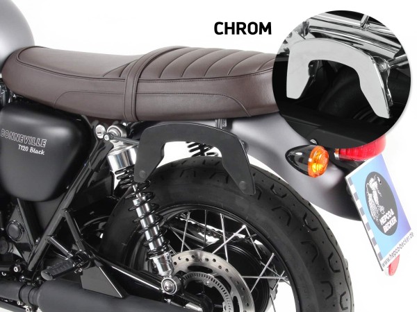 Porte-sac C-Bow chromé pour Triumph Bonneville T100 (17-) Hepco & Becker