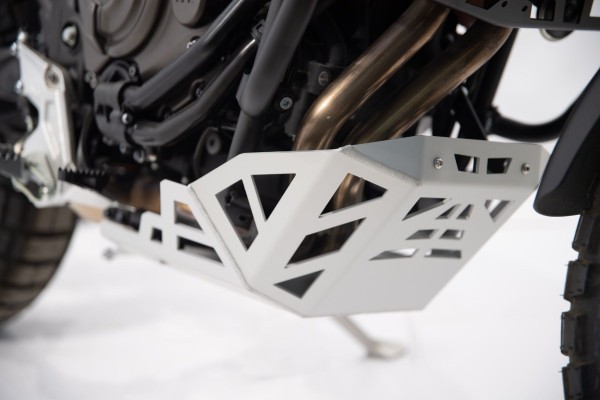 Plaque de protection moteur argent pour Yamaha Ténéré 700 (19-24)