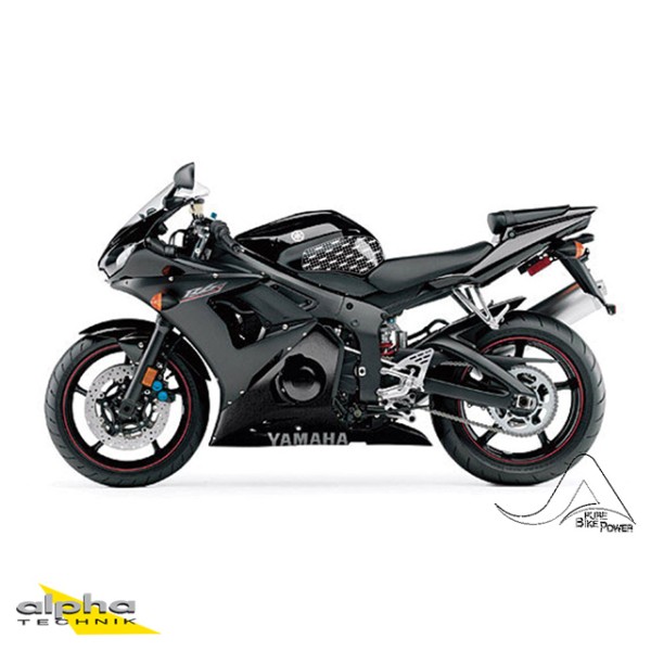 Stompgrip schwarz, Volcano, für Yamaha YZF-R6, 2003-2005