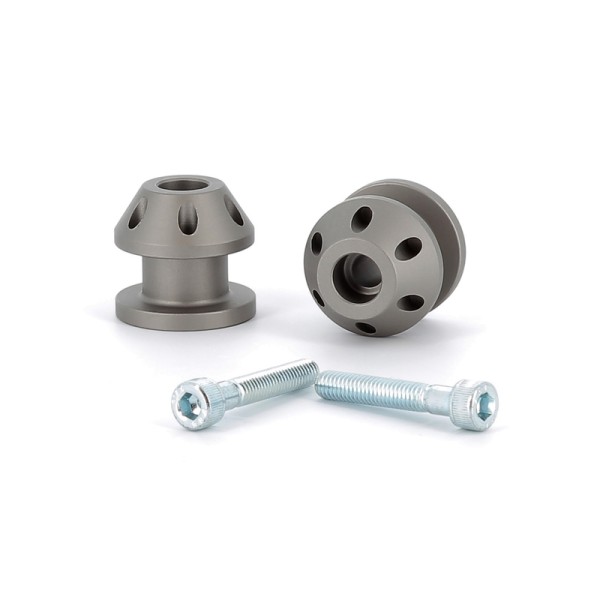 V PARTS Supports de béquilles M6 x 1 Alu look titane