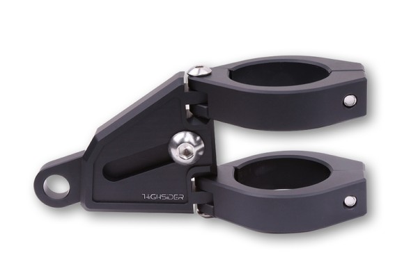 HIGHSIDER pro Extend Jeu de supports de lampe noir, CNC, aluminium, pour Ø 38-41 mm, longueur réglable