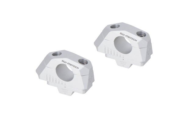 SW-Motech Pose de guidon variable, argent pour guidon Ø 28 mm, H=28 mm pour Honda XL 750 Transalp - SW Motech
