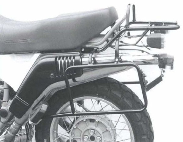 Tube porte-bagages Topcase noir pour BMW R 80 GS Basic (1996) Origanal Hepco & Becker