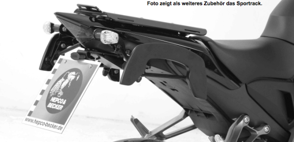 Support latéral C-Bow noir en cas d'utilisation du support de plaque R&G pour Honda CB 1000 R (08-16)