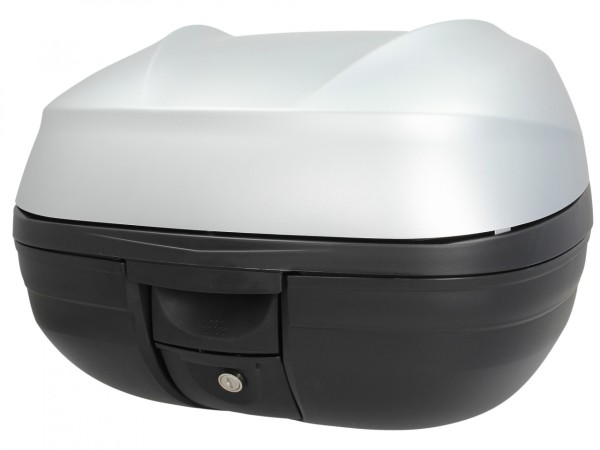 Kit Top Case (avec plaque de fixation), 37 l, gris pour Piaggio MP3 125 / 300 / Sport HPE