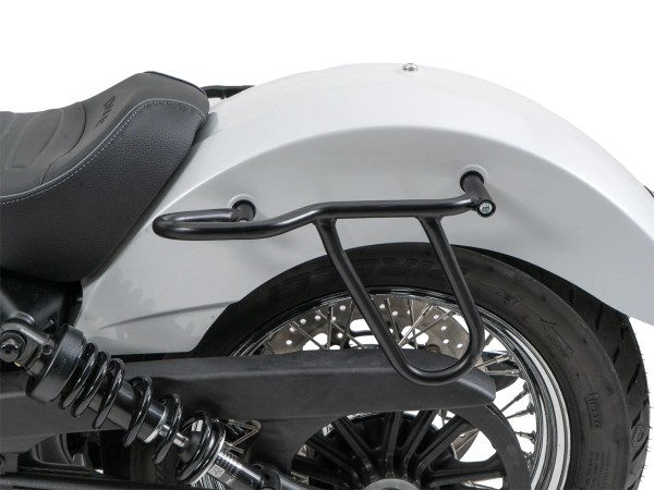 Porte-sac en cuir Cutout noir pour Indian Scout Classic 1250 (25-) Hepco & Becker