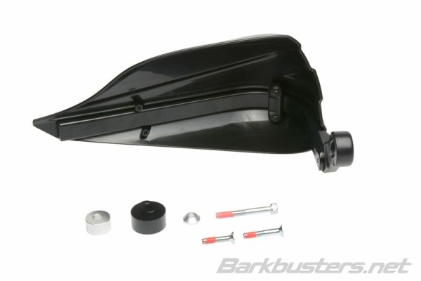 Barkbusters Storm Hanguads Set Support de serrage à un seul point-Bout de guidon Noir