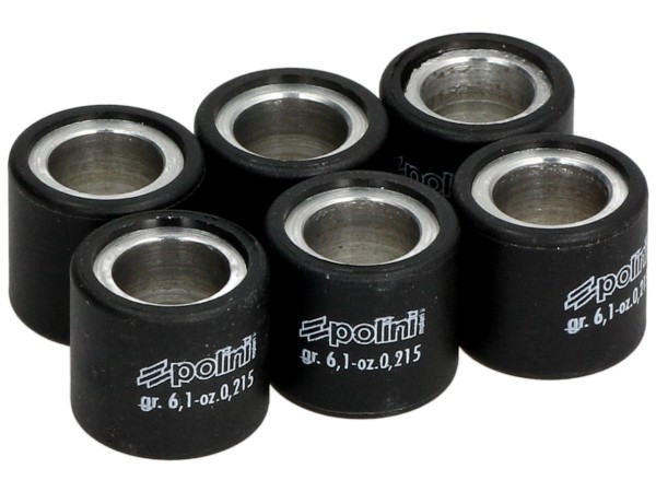 Jeu de galets de variateur Polini, 19x17 mm, 6,0 g, pièces : 6