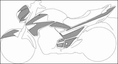 Kit de films de protection, transparents pour Suzuki GW250 Inazuma BJ. 2013-2015