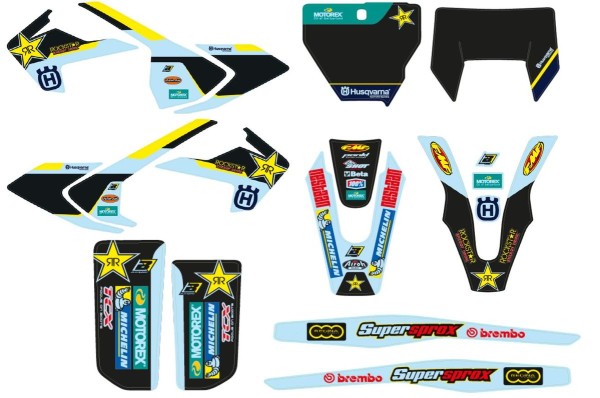 Kit graphique Rockstar pour Husqvarna FS 450 Original