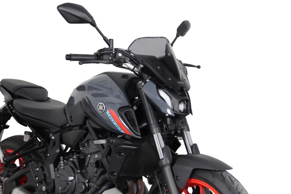Ecran racing MRA "NRN" gris fumé pour Yamaha MT-07 (21-24)