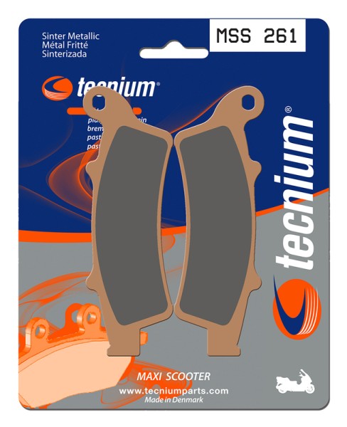 Plaquettes de frein Tecnium Maxi Scooter en métal fritté - MSS261