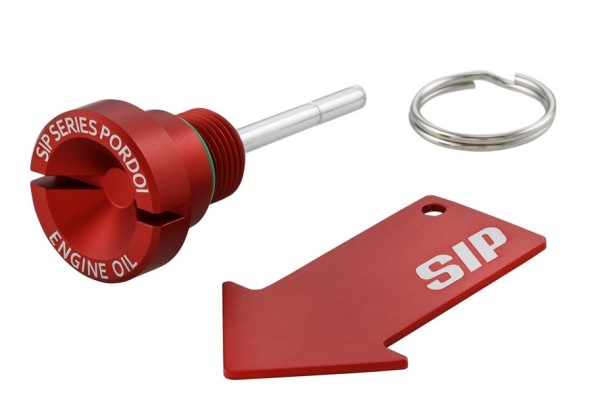 Bouchon de remplissage d'huile moteur pour Vespa, rouge mat