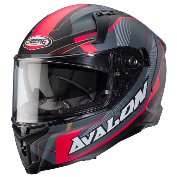 Caberg casque Avalon X Optic noir mat/gris-rouge