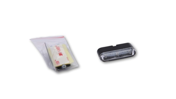 HIGHSIDER smart Feu de position LED noir Tri-LED, Avec support et film autocollant, 12V (1pc)
