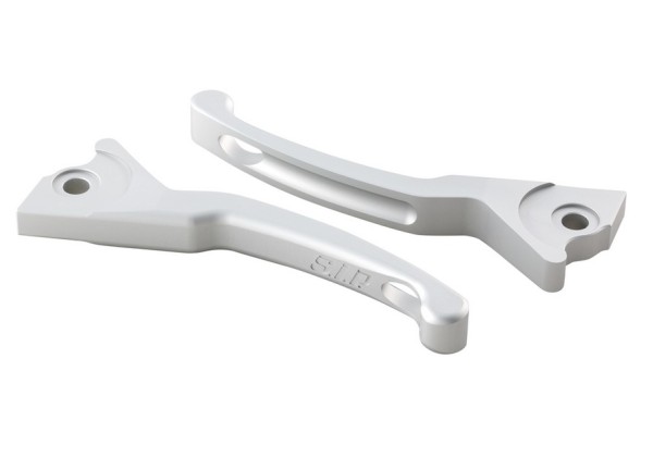 Levier de frein sport Shorty pour Vespa, droite et gauche, argent mat