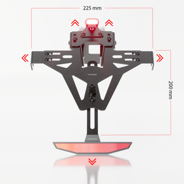 HIGHSIDER pro Support de plaque d'immatriculation Akron-RS Pro-X Yamaha