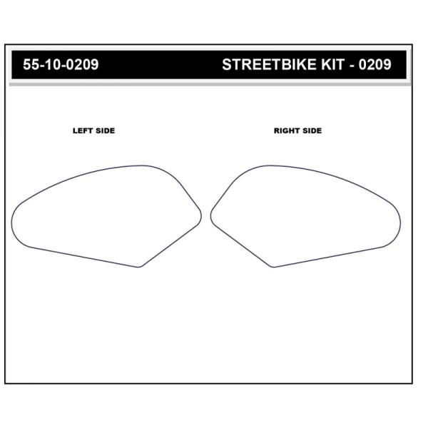 Stompgrip Tank Pad klar, Icon, Streetbike Tank Kit für Yamaha Tracer 9 GT, 2024-2025