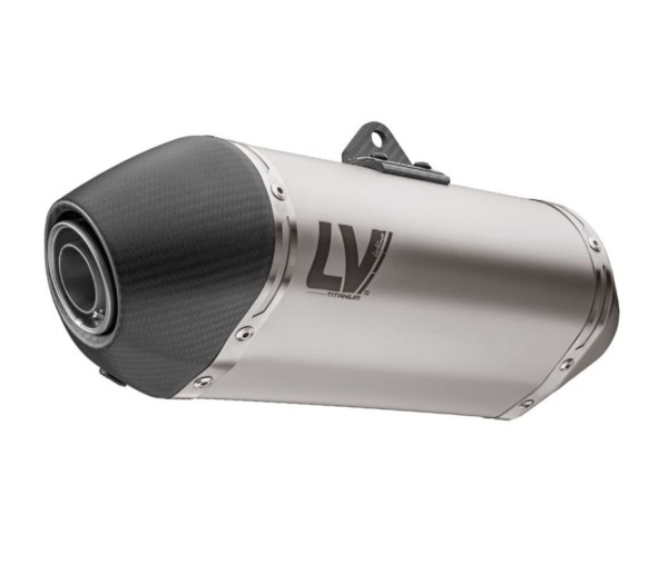 Silencieux arrière LeoVince LV-14 Titanium Slip On, titane argenté, pour CF Moto / Husqvarna / KTM