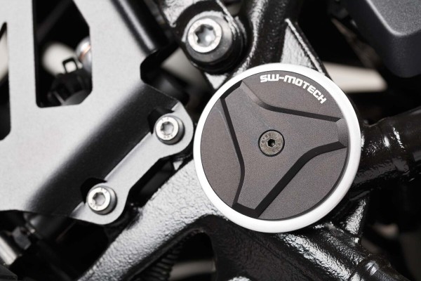 SW-Motech Kit de capuchons de cadre noir pour BMW R1200GS, R1200/1250RT, R1250GS - SW Motech
