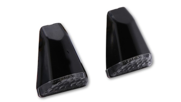 HIGHSIDER Smart Swift LED Verkleidungsblinker Gehäuse Schwarz / Linse Klar (Paar), Vorn & Hinten