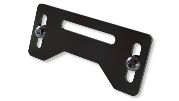 HIGHSIDER pro Plaque d'éclairage de plaque d'immatriculation noire (1pc)