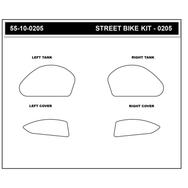 Stompgrip klar, Volcano, für Yamaha, MT03, 2020-2025