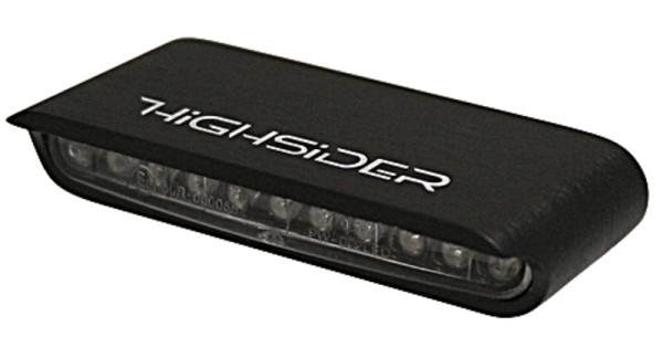 HIGHSIDER pro Stripe LED clignotant noir/transparent E-approuvé (paire)