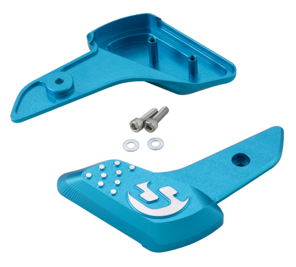 Repose-pieds droit et gauche pour Vespa Primavera /Sprint 50-150ccm 2T/4T AC, bleu mat