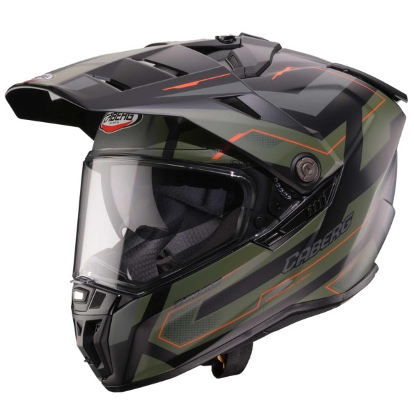 Caberg casque Tanami Ranger noir mat/vert militaire-gris