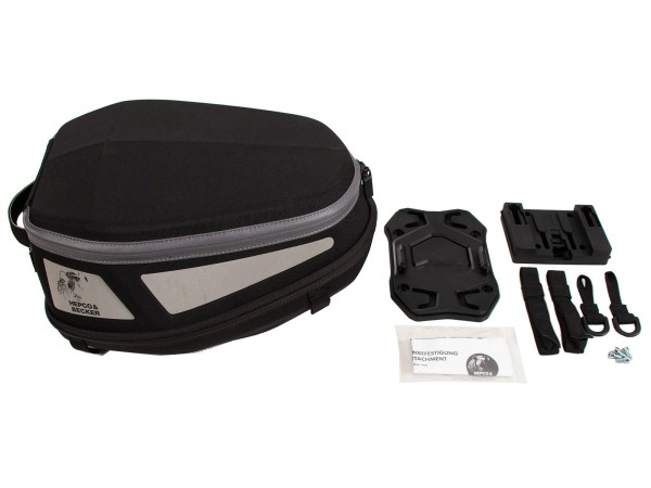 Royster Rearbag Sport sacoche arrière noir/gris incl. seatpad Basic Hepco & Becker