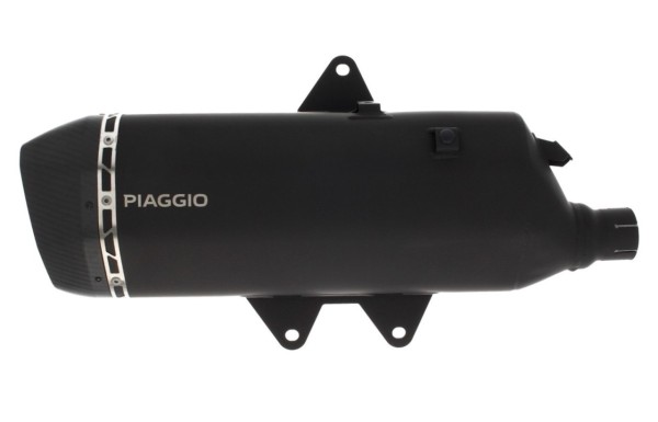 Slip-on silencieux en acier inoxydable noir pour Piaggio MP3 HPE 400