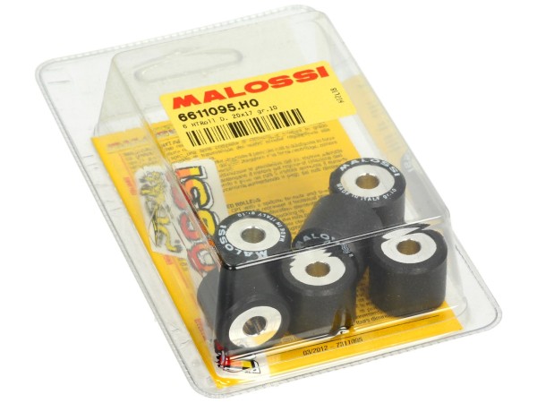 Jeu de galets de variateur Malossi, 20x17 mm, 10,0 g, pièces : 6
