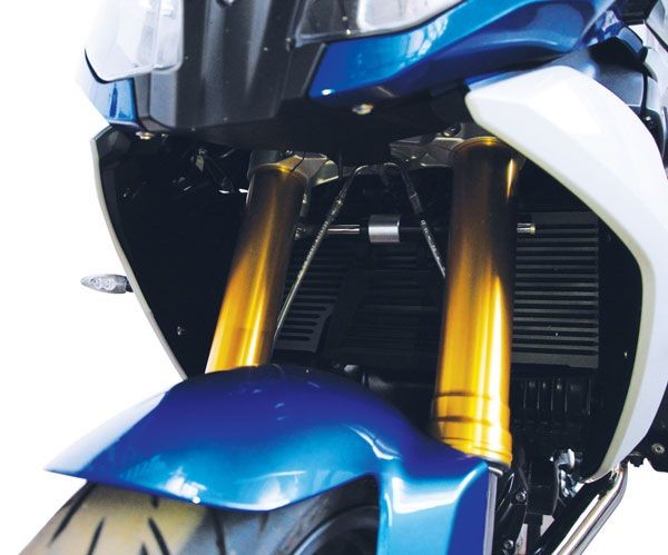 Protection de radiateur pour BMW R 1200 RS (15-18) /R 1250 RS (19-), alu, noir